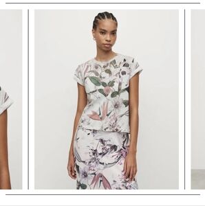 All Saints floral shirt